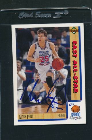1991/92 Upper Deck 460 Mark Price East All Star Signed Auto A327