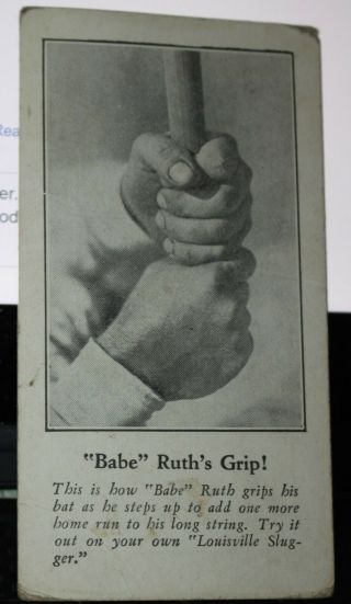 Babe Ruth Fro - Joy Baseball Card Babe Ruth 