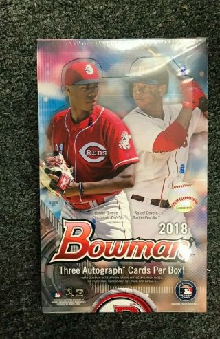 2018 Bowman Jumbo Baseball Hobby Box W/ 3 Auto 