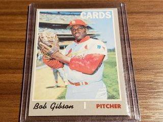 1970 Topps 530 Bob Gibson St Louis Cardinals Exnm,