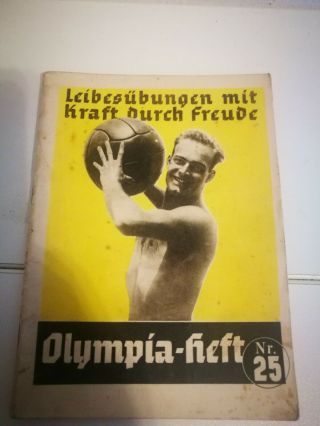 Berlin 1936 German Germany Olympics Official Olympic Games Booklet - Volleyball