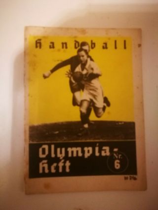 Berlin 1936 German Germany Olympics Official Olympic Games Booklet - Handball