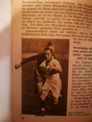Berlin 1936 German Germany Olympics Official Olympic Games Booklet - Handball 5