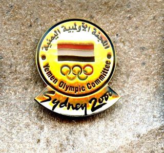 Noc Yemen 2000 Sydney Olympic Team Games Pin