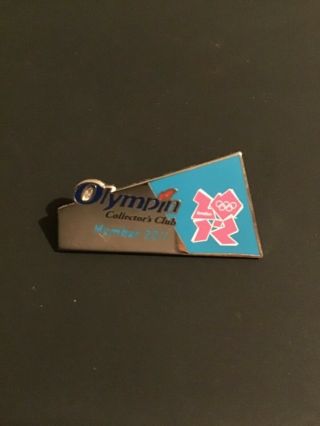 Olympics 2011 London Olympin Club Member Enamel Press Olympic Pin Badge