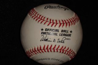 RON CEY SIGNED AUTOGRAPHED OFFICIAL NATIONAL LEAGUE MLB BASEBALL LA DODGERS 2