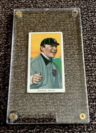 1909 T206 Hugh Jennings Sweet Caporal 350/30 One Hand Tobacco Card