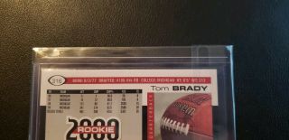 2000 Score Tom Brady 316.  Rookie Card.  Gradeable On 6