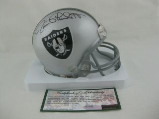 Jim Plunkett Signed/autographed Oakland Raiders Riddell Mini Helmet - Gtsm