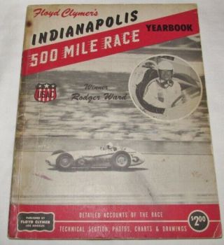 Vintage 1959 Indy 500 Yearbook Floyd Clymer 