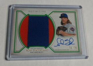 R16,  940 - Noah Syndergaard - 2019 Topps Definitive - Jumbo Patch Auto - 21/25