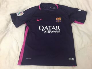 Nike Official 2016 Barcelona Away Jersey Size Small Women