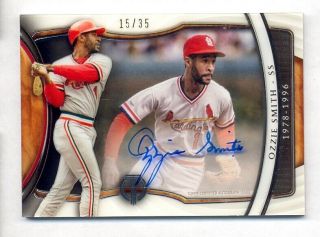 Ozzie Smith 2018 Topps Tribute Generations Of Excellence Auto Autograph 15/35