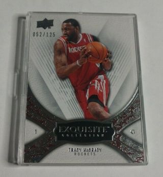 R17,  301 - Tracy Mcgrady - 2008/09 Exquisite - 12 - 52/125 - Rockets -