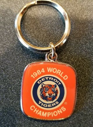 Vintage Detroit Tigers 1984 Word Series Champs Key Chain