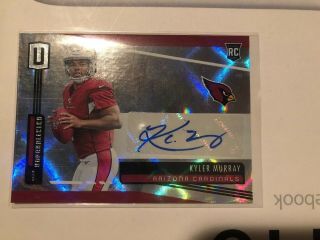 Kyler Murray 2019 Unparalleled Rookie Rc Auto Card
