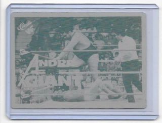 1 Of 1 Andre The Giant 1990 Classic Cards Printing Press Plate Wrestling Wf 1/1