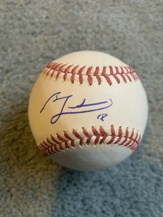 Ben Zobrist Signed Baseball Chicago Cubs Autograph 2016 World Series Mvp