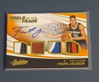 Frank Jackson Pelicans Patch Auto 17/25 2017 - 18 Absolute Tools Of The Trade