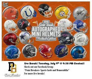 Cincinnati Bengals - Gold Rush Mini Helmet 2 Box Live Break (7/9)