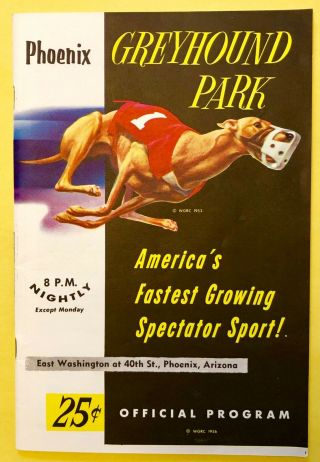 1960 Phoenix Greyhound Park Official Program - Radio Station Championship