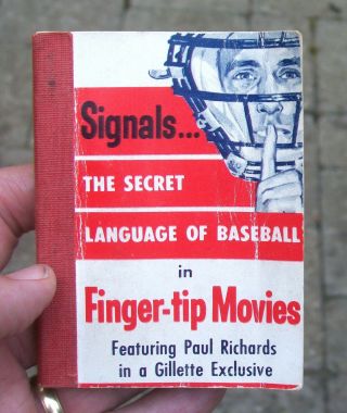 1957 Signals.  The Secret Language Of Baseball Finger - Tip Movies Flip Book
