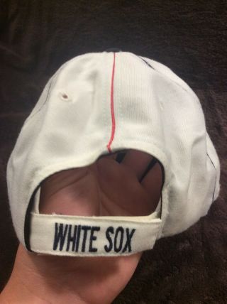 Vintage Chicago White Sox Era hat cap 2001 100 Wool US Black Sox Adustable 5