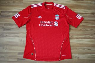 Size L Liverpool 2010/2012 Home Football Shirt Jersey Adidas Adult Large Mens