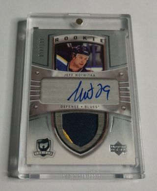 R7819 - Jeff Woywitka - 2005/06 The Cup - Rookie Autograph Patch - 56/199 -