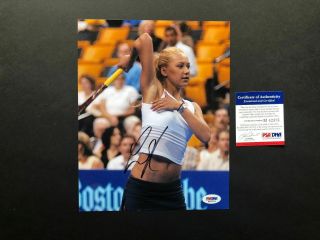 Anna Kournikova Tennis Si Model Signed 8x10 Photo Autograph Auto Psa Dna