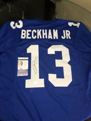 Odell Beckham Jr Autographed Signed Jersey Ny Giants Jsa