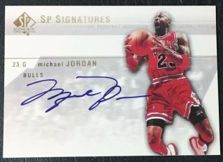 2003 - 04 Sp Authentic Signatures Michael Jordan Reprint - Facsimile Autograph