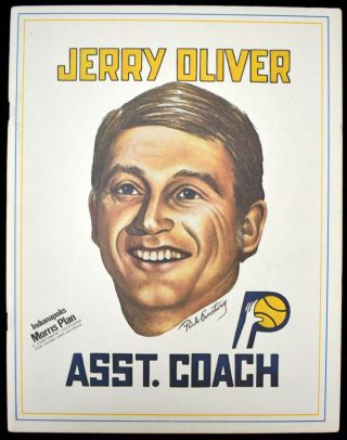 1975 - 76 Indiana Pacers V Kentucky Colonels Aba Basketball Program Jerry Oliver