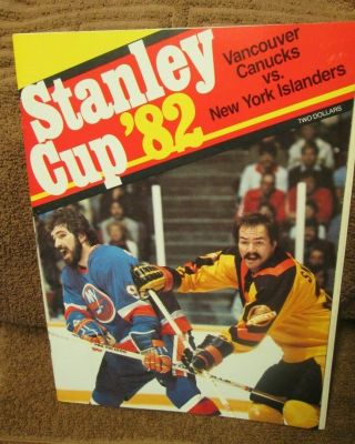 1982 Vancouver Canucks Vs Ny Islanders Stanley Cup Final Game 3 Program - May 13