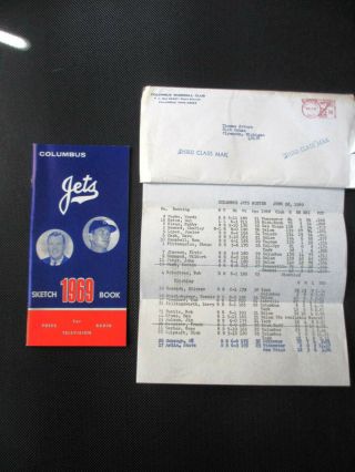 1969 Columbus Jets International League Baseball Press Radio Tv Media Guide