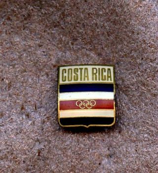 Noc Costa Rica 1972 Munich Olympic Games Pin
