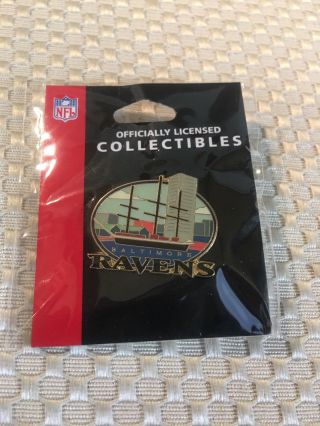 Nfl Officially Licensed Football Lapel Pin Hat Cap Baltimore Ravens