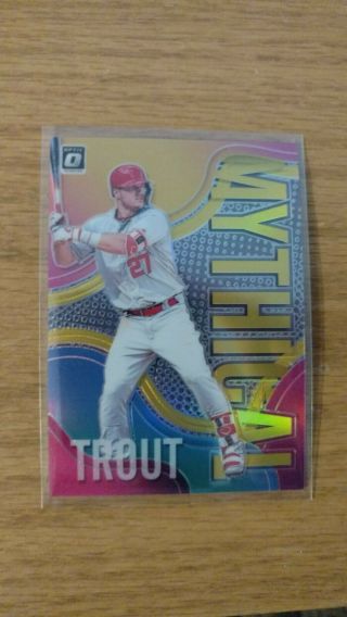 2019 Mike Trout Donruss Optic Gold Mythical 6/10