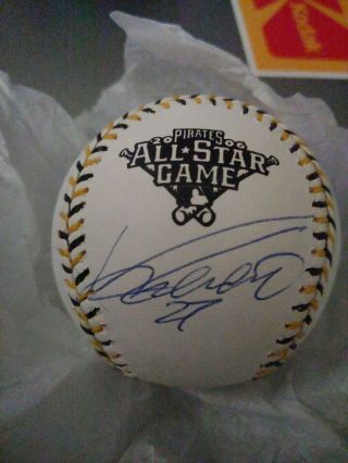 2006 All Star Vladimir Guerrero Autograph Baseball - Los Angeles Angels - Montreal