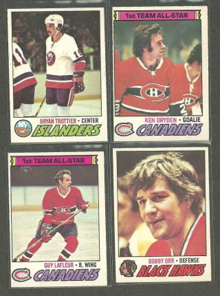 1977 - 78 Opc Complete Hockey Card Set Nmmt Bobby Orr Pack Fresh