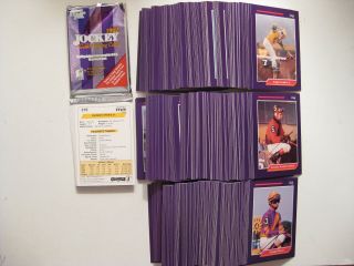 Jockey 1992 Trading Cards - Full 300 Card Set - Horse Racing