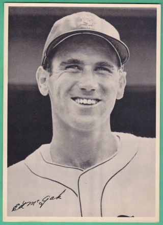 1946 Boston Red Sox Ed Mcgah Team Issued 6 1/2 X 9 Baseball Photo
