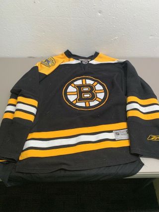 Boston Bruins Reebok Men’s Home Black Hockey Jersey Size Xl