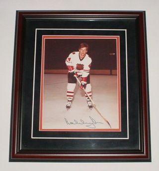 1973 Nhl All Star Game Bobby Orr Autographed Photograph Mounted Matted Framed