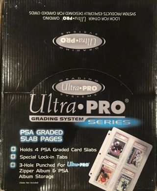 Ultra Pro Psa Graded Card Protectors Slab Pages - Binder Album 10ct Box,  5 = 15