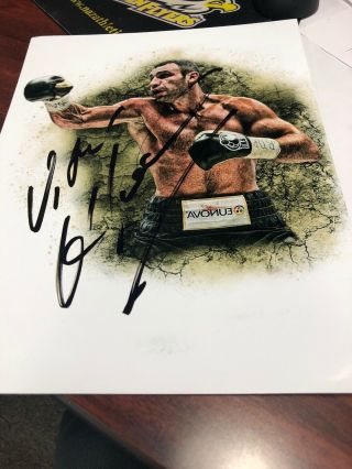 Vitali Klitscho Signed Autograph Photo 8x10 Boxing Champ Wbo Wbc
