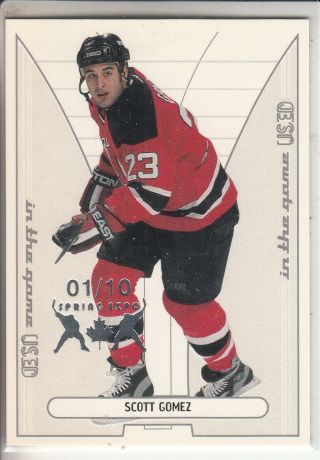 02/03 Itg In The Game Scott Gomez Spring Expo Parallel /10 143