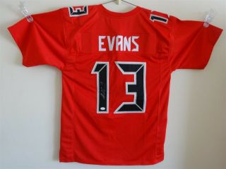 Mike Evans Signed Auto Tampa Bay Buccaneers Red Color Rush Jersey Jsa Autograph