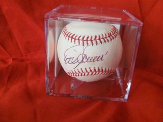 Mike Scioscia Los Angeles Angels Autographed Baseball With Cube And Jsa