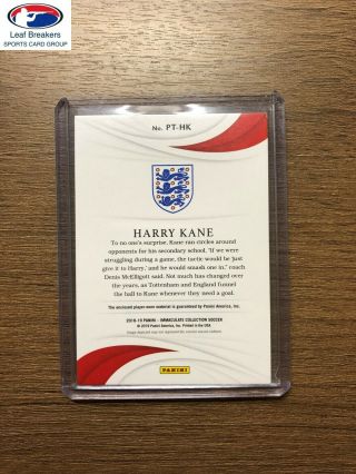 2018 - 19 IMMACULATE SOCCER HARRY KANE TRIPLE PATCH 24/25 ENGLAND [RS] 2